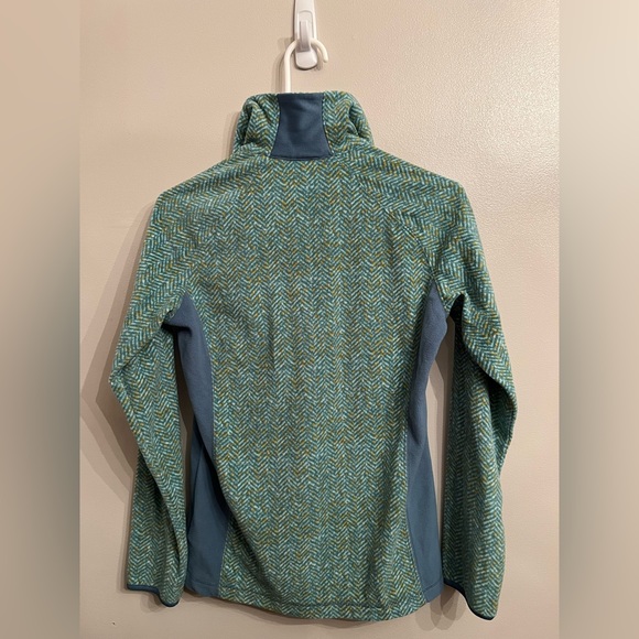 NWT Columbia Fleece Pullover Size SMALL Green Half Zip Sweatshirt - Picture 3 of 10